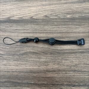 Black Wrist Strap - Adjustable - Quick Release - For Flashlight, Camera, Phone